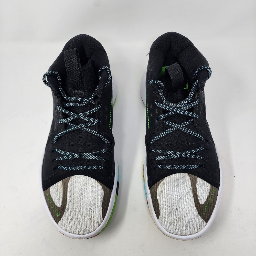 Nike Air Jordan Zoom Separate Black White Green Strike Shoe Men 8.5 DH0249 030 - Picture 8 of 9
